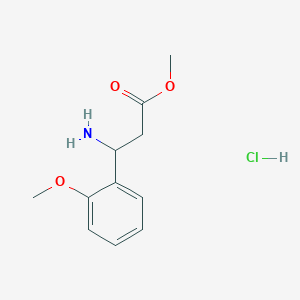 molecular formula C11H16ClNO3 B6591116 Methyl 3-amino-3-(2-methoxyphenyl)propanoate hydrochloride CAS No. 1269634-07-2