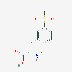 molecular formula C10H13NO4S B6591121 (S)-2-Amino-3-(3-(methylsulfonyl)phenyl)propanoic acid CAS No. 1270093-99-6