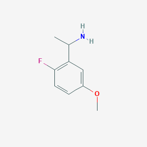 molecular formula C9H12FNO B6591123 1-(2-Fluoro-5-methoxyphenyl)ethan-1-amine CAS No. 1270423-34-1