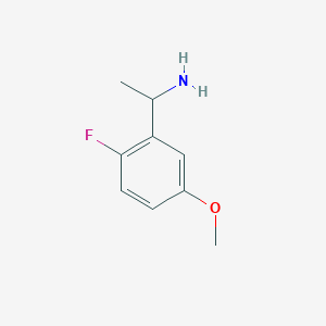 molecular formula C9H12FNO B6591123 1-(2-氟-5-甲氧基苯基)乙胺 CAS No. 1270423-34-1