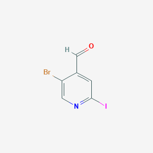 molecular formula C6H3BrINO B6591156 5-溴-2-碘异烟酰醛 CAS No. 1289018-37-6