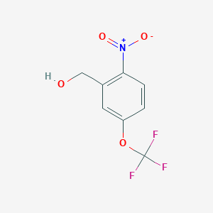 molecular formula C8H6F3NO4 B6591159 (2-Nitro-5-(trifluoromethoxy)phenyl)methanol CAS No. 1290618-00-6