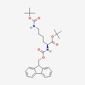 molecular formula C30H40N2O6 B6591173 (S)-tert-Butyl 2-((((9H-fluoren-9-yl)methoxy)carbonyl)amino)-6-((tert-butoxycarbonyl)amino)hexanoate CAS No. 129460-15-7