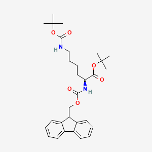 molecular formula C30H40N2O6 B6591173 (S)-叔丁基 2-((((9H-芴-9-基)甲氧基)羰基)氨基)-6-((叔丁氧羰基)氨基)己酸酯 CAS No. 129460-15-7