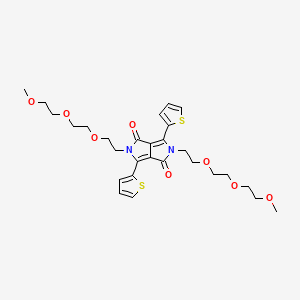 molecular formula C28H36N2O8S2 B6591188 2,5-Bis[2-[2-(2-methoxyethoxy)ethoxy]ethyl]-1,4-dithiophen-2-ylpyrrolo[3,4-c]pyrrole-3,6-dione CAS No. 1296131-04-8