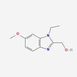 molecular formula C11H14N2O2 B6591202 (1-乙基-6-甲氧基-1H-苯并[d]咪唑-2-基)甲醇 CAS No. 1313011-33-4