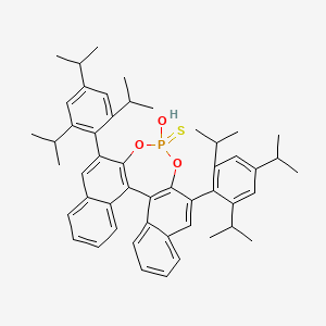 molecular formula C50H57O3PS B6591213 (S)-4-Hydroxy-2,6-bis(2,4,6-triisopropylphenyl)dinaphtho-[2,1-d:1',2'-f][1,3,2]dioxaphosphepine 4-sulfide CAS No. 1314132-81-4