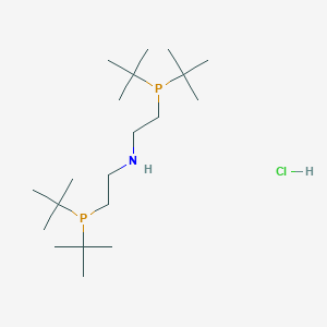 molecular formula C20H46ClNP2 B6591229 Bis(2-(di-tert-butylphosphanyl)ethyl)amine hydrochloride CAS No. 1326805-03-1