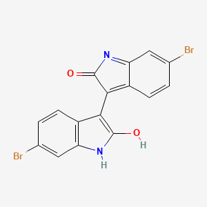 molecular formula C16H8Br2N2O2 B6591279 (E)-6-Bromo-3-(6-bromo-2-oxoindolin-3-ylidene)indolin-2-one CAS No. 1351240-72-6