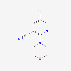 molecular formula C10H10BrN3O B6591284 5-溴-2-吗啉基烟酰腈 CAS No. 1354223-80-5