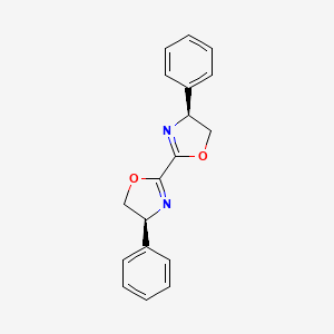 molecular formula C18H16N2O2 B6591289 (4S,4'S)-4,4',5,5'-Tetrahydro-4,4'-diphenyl-2,2'-bioxazole CAS No. 135532-33-1