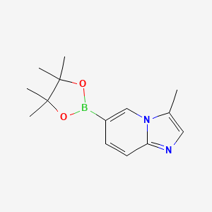 molecular formula C14H19BN2O2 B6591292 3-Methyl-6-(4,4,5,5-tetramethyl-1,3,2-dioxaborolan-2-yl)imidazo[1,2-a]pyridine CAS No. 1356400-75-3
