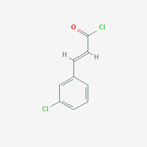 molecular formula C9H6Cl2O B6591299 (2E)-3-(3-Chlorophenyl)acryloyl chloride CAS No. 13565-06-5