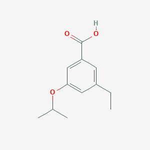 molecular formula C12H16O3 B6591365 3-Ethyl-5-isopropoxybenzoic acid CAS No. 1369828-33-0