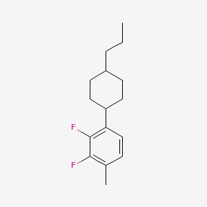 molecular formula C16H22F2 B6591384 2,3-二氟-1-甲基-4-(反式-4-丙基环己基)苯 CAS No. 1374975-29-7