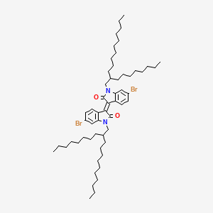 molecular formula C56H88Br2N2O2 B6591399 (E)-6-Bromo-3-(6-bromo-1-(2-octyldodecyl)-2-oxoindolin-3-ylidene)-1-(2-octyldodecyl)indolin-2-one CAS No. 1375101-06-6