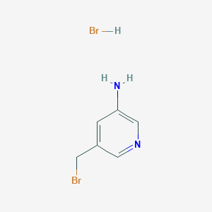 molecular formula C6H8Br2N2 B6591424 5-(Bromomethyl)pyridin-3-amine hydrobromide CAS No. 1384972-86-4