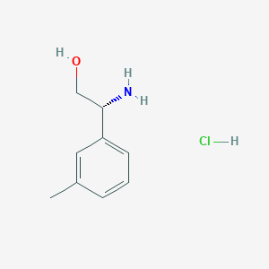 molecular formula C9H14ClNO B6591443 (2R)-2-AMINO-2-(3-METHYLPHENYL)ETHAN-1-OL hydrochloride CAS No. 1391354-71-4
