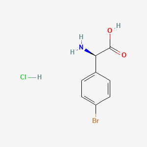 molecular formula C8H9BrClNO2 B6591451 (R)-2-Amino-2-(4-bromophenyl)acetic acid hydrochloride CAS No. 1391398-63-2