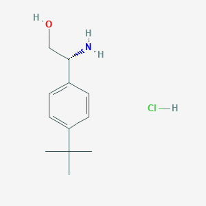 molecular formula C12H20ClNO B6591473 (R)-2-氨基-2-(4-(叔丁基)苯基)乙醇盐酸盐 CAS No. 1391444-61-3