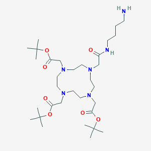 Tri-tert-butyl 2,2',2''-(10-(2-((4-aminobutyl)amino)-2-oxoethyl)-1,4,7,10-tetraazacyclododecane-1,4,7-triyl)triacetate