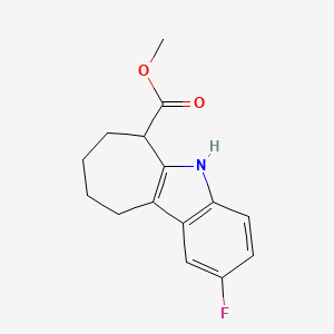 2-Fluoro-5,6,7,8,9,10-hexahydro-cyclohepta[b]indole-6-carboxylic acid methyl ester