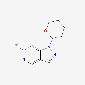 molecular formula C11H12BrN3O B6591563 6-bromo-1-(oxan-2-yl)-1H-pyrazolo[4,3-c]pyridine CAS No. 1416713-37-5
