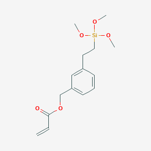 molecular formula C15H22O5Si B6591569 (Acryloxymethyl)phenethyltrimethoxysilane CAS No. 141813-19-6
