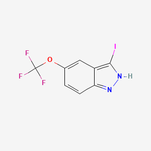 molecular formula C8H4F3IN2O B6591595 3-Iodo-5-(trifluoromethoxy)-1H-indazole CAS No. 1426423-96-2