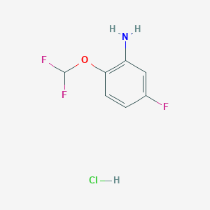 molecular formula C7H7ClF3NO B6591613 2-(Difluoromethoxy)-5-fluoroaniline hydrochloride CAS No. 1431966-19-6