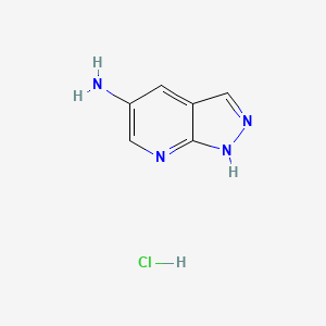 molecular formula C6H7ClN4 B6591614 1H-Pyrazolo[3,4-B]pyridin-5-amine hydrochloride CAS No. 1431970-26-1