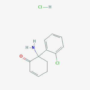 molecular formula C12H13Cl2NO B6591618 Dehydronorketamine Hydrchloride CAS No. 1435934-26-1