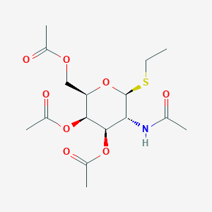 molecular formula C16H25NO8S B6591631 (2R,3R,4R,5R,6S)-5-Acetamido-2-(acetoxymethyl)-6-(ethylthio)tetrahydro-2H-pyran-3,4-diyl diacetate CAS No. 144218-98-4