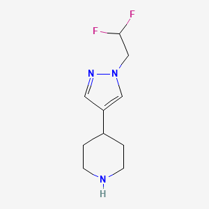 4-(1-(2,2-difluoroethyl)-1H-pyrazol-4-yl)piperidine