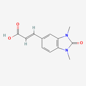 molecular formula C12H12N2O3 B6591652 (E)-3-(1,3-dimethyl-2-oxo-2,3-dihydro-1H-benzo[d]imidazol-5-yl)acrylic acid CAS No. 1450894-64-0