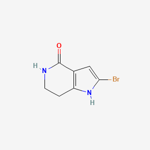 molecular formula C7H7BrN2O B6591655 2-Bromo-1,5,6,7-tetrahydro-4H-pyrrolo[3,2-c]pyridin-4-one CAS No. 1453799-69-3
