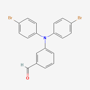3-(4-bromo-N-(4-bromophenyl)anilino)benzaldehyde