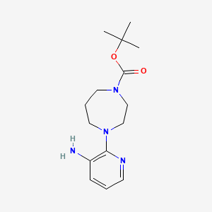 molecular formula C15H24N4O2 B6591680 Tert-butyl 4-(3-aminopyridin-2-YL)-1,4-diazepane-1-carboxylate CAS No. 147539-31-9