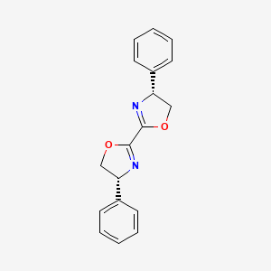 molecular formula C18H16N2O2 B6591693 (4R,4'R)-4,4'-Diphenyl-4,4',5,5'-tetrahydro-2,2'-bioxazole CAS No. 148925-98-8