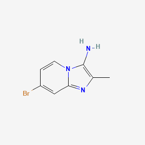 molecular formula C8H8BrN3 B6591705 7-Bromo-2-methylimidazo[1,2-a]pyridin-3-amine CAS No. 1504843-40-6