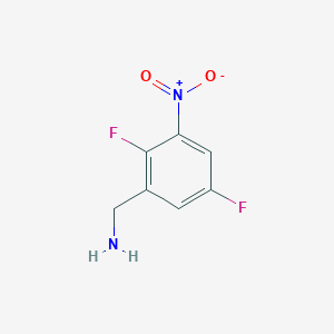 molecular formula C7H6F2N2O2 B6591712 (2,5-Difluoro-3-nitrophenyl)methanamine CAS No. 1507526-52-4