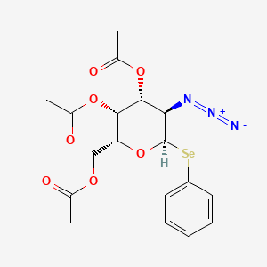 molecular formula C18H21N3O7Se B6591718 苯硒-2-叠氮-3,4,6-三-O-乙酰-α-D-半乳呋喃糖苷 CAS No. 150809-76-0