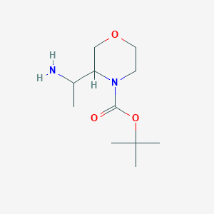 molecular formula C11H22N2O3 B6591719 tert-Butyl 3-(1-aminoethyl)morpholine-4-carboxylate CAS No. 1508368-16-8