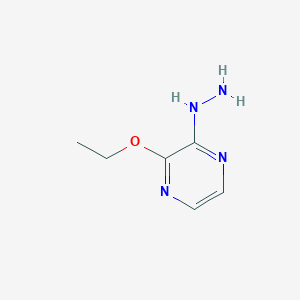 molecular formula C6H10N4O B6591771 2-Ethoxy-3-hydrazinylpyrazine CAS No. 1556003-32-7