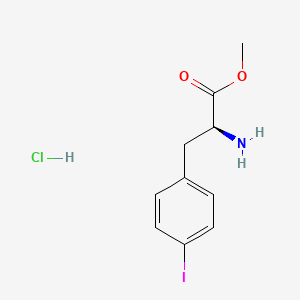 molecular formula C10H13ClINO2 B6591779 Methyl (2S)-2-amino-3-(4-iodophenyl)propanoate hydrochloride CAS No. 158686-46-5