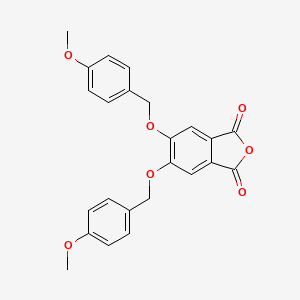 molecular formula C24H20O7 B6591780 5,6-Bis((4-methoxybenzyl)oxy)isobenzofuran-1,3-dione CAS No. 1609071-04-6