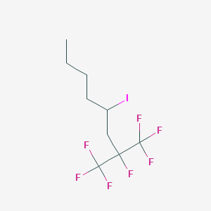 molecular formula C9H12F7I B6591783 4-碘-1,1,1,2-四氟-2-(三氟甲基)辛烷 CAS No. 161094-94-6