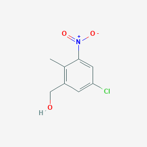 molecular formula C8H8ClNO3 B6591787 (5-Chloro-2-methyl-3-nitrophenyl)methanol CAS No. 1613329-98-8