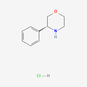 molecular formula C10H14ClNO B6591801 (R)-3-苯基吗啉盐酸盐 CAS No. 1624261-27-3