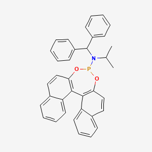 molecular formula C36H30NO2P B6591821 (11bS)-N-Benzhydryl-N-isopropyldinaphtho[2,1-d:1',2'-f][1,3,2]dioxaphosphepin-4-amine CAS No. 1637749-69-9